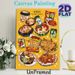 Korean Cuisine Painting Poster, Vibrant Cartoon-style Assorted Classic Korean Dishes Poster, Appealing Food Artwork Ideal For Restaurant, Kitchen And_maomaolike.com