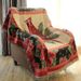 boho Cover Vintage American-style Cotton-linen Cushion, Tiger Chair Backrest Cover, Single-person Sofa Bl, Decorative_maomaolike.com