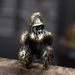 Alloy Solid Gorilla King Kong Small Ornament Copper Art Tea Pet Creative Monkey Handheld Piece Antique Bronze Wholesale_maomaolike.com