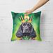 Cocker Spaniel King Of Mardi Gras Throw Pillow Machine Washable, Indoor Outdoor Decorative Pillow For Couch, Bed Or Patio, 18Hx18W_maomaolike.com