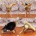 Brass Antique Three-Legged Cup Craft Ornament Ritual Goblet Wine Bottle Ancient Drama Prop Father Xin Jue_maomaolike.com