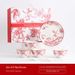 Ceramic Bowl Set With Under-Glaze Design - 6-Piece Dinnerware Gift Box For Home & Special Occasions_maomaolike.com
