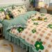 2026 Spring New Skirt Sheet Four-Piece Duvet Cover Summer Ins Princess Style Bed Three-Piece Set Internet Celebrity Spring And Autumn_maomaolike.com