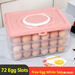Egg Container, Egg Holder, Anti-fall Household Preservation Box, Storage Box With Lid, Transparent Refrigerator_maomaolike.com