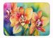 Orchids In Watercolor Memory Foam Kitchen Mat Machine Washable Anti-Fatigue Mat Cushion Comfort Bath Mat Or Kitchen Rug_maomaolike.com