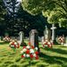 Artificial Cemetery Flowers - Outdoor Funeral Rose Bouquet, Long-Lasting Artificial Memorial Wreath, No Batteries Required_maomaolike.com
