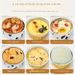 Reusable Aluminum Foil Bowl, Heat-resistant Baking Tray, Circular Pudding And Egg Tart Mold, Suitable For Ovens, Steamers, And Microwaves_maomaolike.com