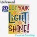 Let Your Light Shine Scripture Painting Poster, Vibrant Colorful Typography With Glowing Fireflies Poster, Uplifting Religious Message Ideal For Home_maomaolike.com
