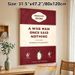 Vintage Book-Themed Philosophical Quote Painting Poster, Retro Typographic Book Cover Style Poster, Witty Minimalist Decor Suitable For Home Office_maomaolike.com