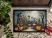 Calacas Skeletons Spooky Halloween Doormat Front Door Mat Indoor Outdoor Rugs For Entryway, Non Slip Washable Low Pile, 24H X 36W_maomaolike.com