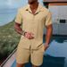 Men's Clothing Polo Casual Loose Short-sleeved Shorts Sports Suit_maomaolike.com