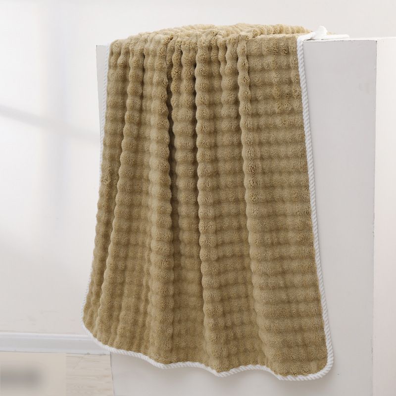 Fleece Bubble Bath Towel Soft And Absorbent_maomaolike.com