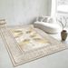 Living Room Rug,Large Rug,Oversized, Gold Leaves Design,Bedroom Rug,Soft And Thick, Machine Washable, Thickened Rug, Bedside Rug,Decorative Indoor Rug_maomaolike.com