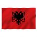 3x5 Ft Double Side Printed Albania Flag, Hanging Flag With Polyester, Vivid Color And UV Fade Resistant, Albanian Flags Decoration_maomaolike.com