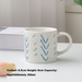 Sesame Glazed Hand-painted Blue-green Ceramic Mug, Milk Breakfast Cup_maomaolike.com