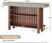 Home Bar Unit, Modern 2-Tier Bar Table With Footrest_maomaolike.com