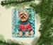 Yorkshire Terrier Yorkie Christmas Porcelain Ornament Christmas Tree Hanging Decorations For Home Christmas Holiday, Rectangle, Gift, Multicolor_maomaolike.com