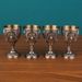 Vintage European Style Metal One Or Two Wine Glasses, High Footed Cups, Household Alloy Wedding Toasting Cups_maomaolike.com