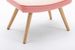 Wooden Step Ottoman,Wooden Step Stool For Adults,Square Cushion Foot Stool,Small Stool With Non-Slip Pad,Wood Stool Suitable For Bedroom, Living Room And Kitchen (PINK)_maomaolike.com