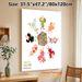 Whimsical Robot & Alien Character Painting Poster, Vibrant Watercolor Style Playful Quirky Figure Cluster Poster, Cheerful Decorative Accent For_maomaolike.com