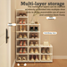 New Simple Doorway Multi-Functional Economical Household Living Room Entrance Rental House Storage Dormitory Shoe Rack_maomaolike.com