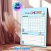 Weekly Chore Chart Painting Poster, Colorful Cartoon-style Chore Planner Poster, Functional Tracker To Organize Daily & Weekly Household Tasks For_maomaolike.com