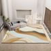 Living Room Rug Large Size Gorgeous Gold Frame Design Bedroom Rug Plush Thickened Machine Washable Thickened Underlay Interior Decorative Rug_maomaolike.com