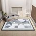 Living Room Rug Large Size Gorgeous Gold Frame Design Bedroom Rug Plush Thickened Machine Washable Thickened Underlay Interior Decorative Rug_maomaolike.com