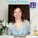 Portrait Painting Poster, Warm-toned Realistic Smiling Curly-haired Woman Poster, Gentle Vivid Facial Expression, Ideal For Living Room And Bedroom_maomaolike.com