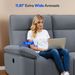 Double Reclining Chairs For Adults, Wall Hugger Recliners For Small Spaces, Love Seat Couches Sofa Reclinable For Living Room, Home Theater Seating, Dark Gray_maomaolike.com