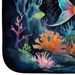 Bioluminescent Fish Dish Drying Mat Absorbent Dish Drying Mat Pad For Kitchen Counter Dish Drainer Mat For Countertop, 14 X 21", Multicolor_maomaolike.com