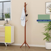 Bedroom Floor-standing Bag Hanging Beech Vertical Solid Wood Living Room Coat Household Hanger Simple Clothes Rack_maomaolike.com