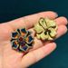 Vintage Flower Jewelry Set For Woman Designer Gold Color Beaded Necklace Rhinestone Antique Earring Party Ring Wedding_maomaolike.com