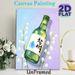 Korean Soju & Lily Of The Valley Painting Poster, Soft Pastel Style Illustration Poster, Delicate Whimsical Decor Ideal For Home Bar, Kitchen Or_maomaolike.com