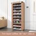 Yarifan Multi-Tier Shoe Rack With Dustproof Cover, Space-Saving Shoe Organizer For Dorm, School, Home, And Office_maomaolike.com