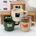 3pc Original High-value Puppy Stacking Cute Cartoon Ceramic Ins Style Coffee Cup Couple Mug Cup Breakfast_maomaolike.com