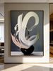 Fluid Oil Brushstrokes, Surreal Floral Motifs, Oil Painting Prints, Decorative Artworks, Living Room Sofa Backdrop Art, Art Exhibition Pieces_maomaolike.com