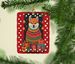 Shiba Inu Holiday Christmas Porcelain Ornament Christmas Tree Hanging Decorations For Home Christmas Holiday, Rectangle, Gift, Multicolor_maomaolike.com