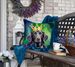 Flat-Coated Retriever King Of Mardi Gras Throw Pillow Machine Washable, Indoor Outdoor Decorative Pillow For Couch, Bed Or Patio, 18Hx18W_maomaolike.com