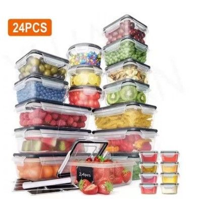 Food Storage Containers Set - BPA-Free Plastic Meal Prep Containers Microwave & Freezer Safe Stackable Kitchen Organizers For Fridge & Pantry_maomaolike.com