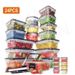 Food Storage Containers Set - BPA-Free Plastic Meal Prep Containers Microwave & Freezer Safe Stackable Kitchen Organizers For Fridge & Pantry_maomaolike.com