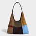 European And American Retro Colorful Patchwork Casual Simple Handbag Shoulder For Women 2026 New Trendy Fashion Crossbody Bag_maomaolike.com