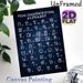 Thai Handwriting Alphabet Painting Poster, Sparkly Silver Lettering On Starry Dark-toned Poster, Practical Tool For Learning Thai Alphabet, Suitable_maomaolike.com