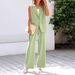 Women's Clothing vest suit with solid colours_maomaolike.com