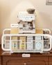 Kitchen Coffee Machine With Elevated Countertop, Multifunctional Water Cup, Bowl, Dish, Tray, Pull-out Storage Rack, Tea Bag Storage Rack_maomaolike.com