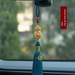 Premium Brass Fortune Gourd Car Hanger - Elegant Car Perfume, "Safe Travels" Mirror Ornament, Luxury Gift For Women_maomaolike.com