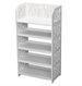 WPC - 5 Layers Carved Shoe Rack - A - 42X24X80cm_maomaolike.com
