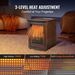 VEVOR Infrared Heater, 1500W Remote Control Electric Space Heater, LED Patio Heater W/ 3 Speeds & Timer & Overheat/Tip-Over Protection & Child Lock, For Bedroom,Living Room,Nursery,Studio,MDF_maomaolike.com