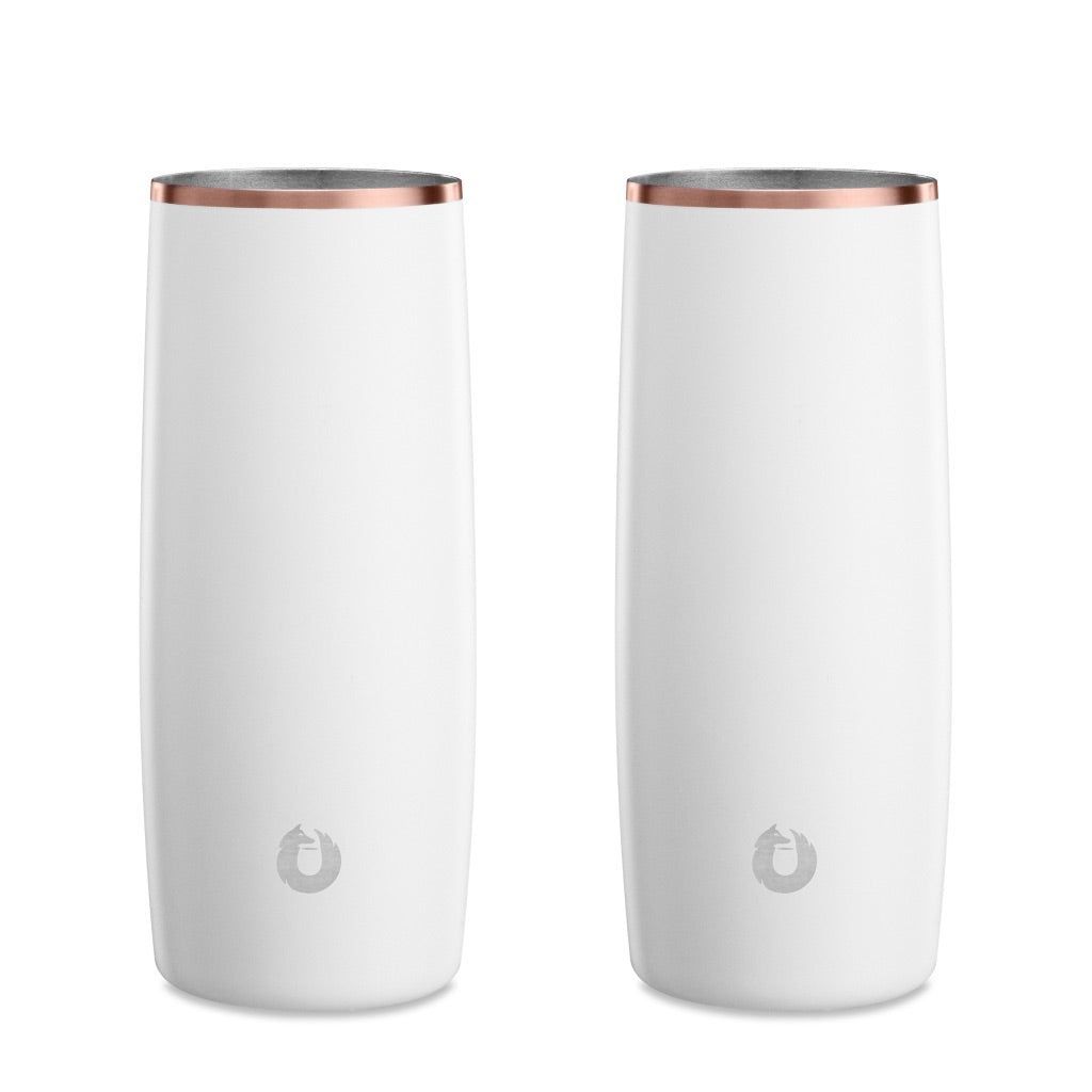 Stainless Steel Highball Cocktail Glass Set, Set Of 2 - White_maomaolike.com