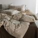 Wholesale INS American Retro Vintage Style Soft Yarn-Dyed Jacquard Double Layer 4-Piece Pure Cotton Four-Piece Set_maomaolike.com